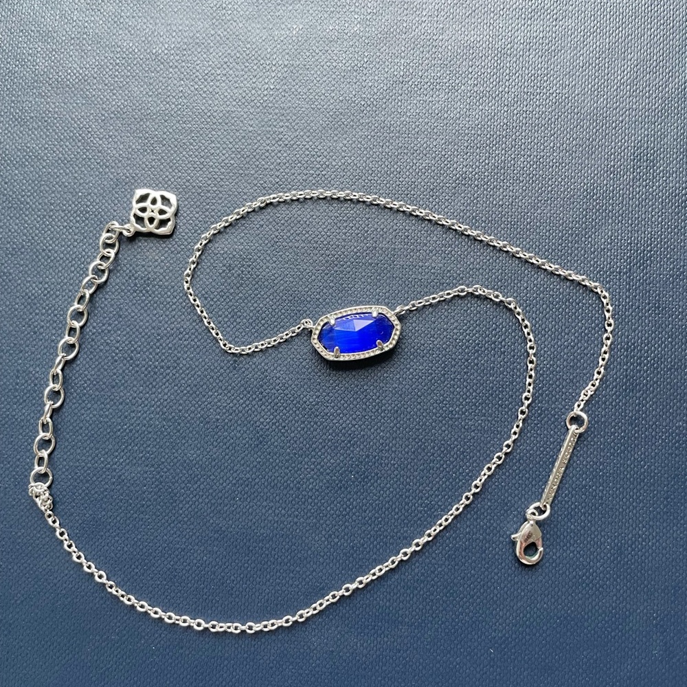 Kendra Scott Elisa Necklace in Blue and Silver